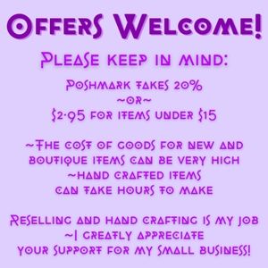 ✨💜Offers Are Always Welcome💜✨